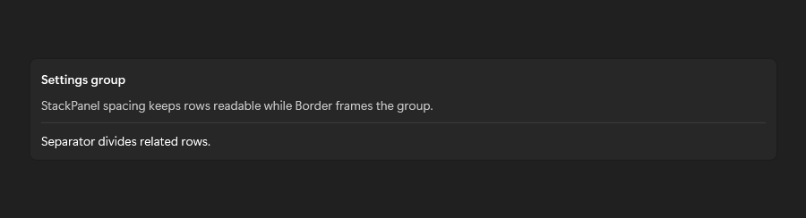 Border in dark mode