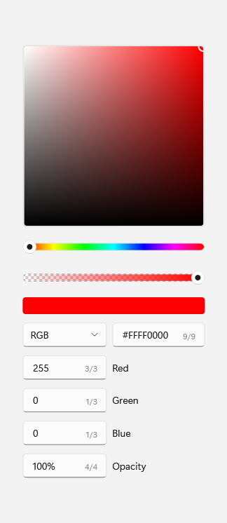 ColorPicker in light mode