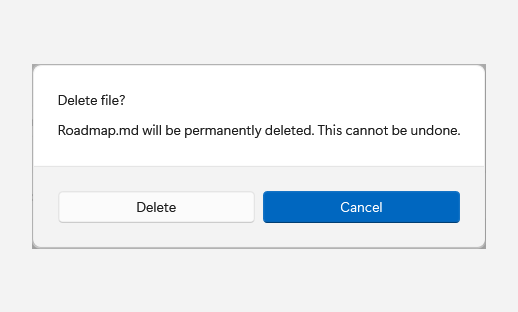 ContentDialog open state in light mode