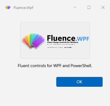 A dialog with an image in the light theme
