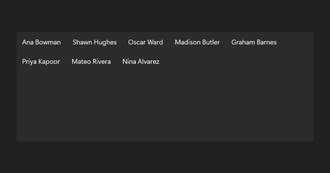 ListView in dark mode